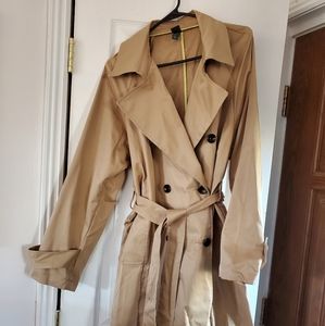 Button down rain coat only worn twice